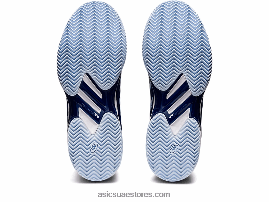 Asics الغوص الأزرق / السماء الناعمة سرعة الحل ff 2 الطين 2N24DJ3018