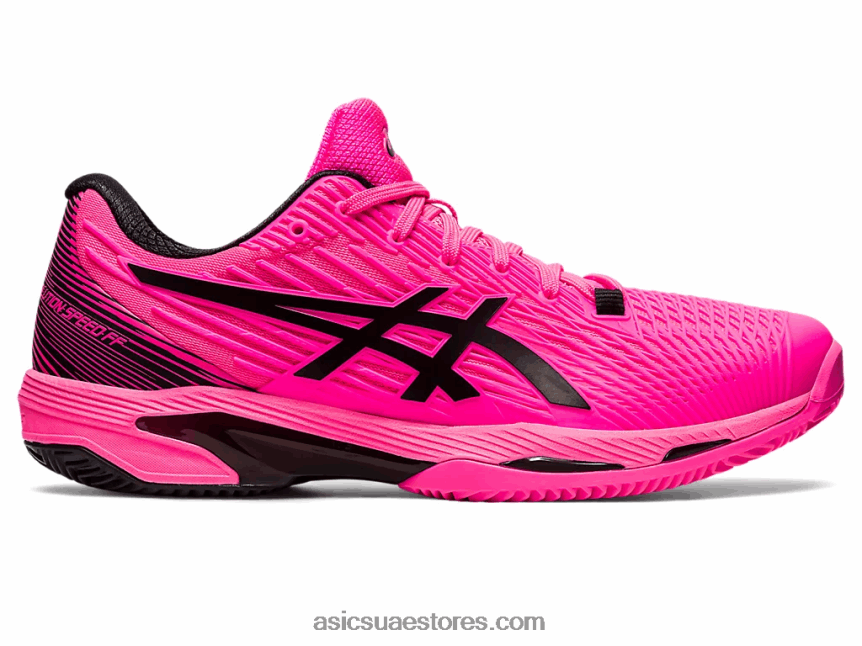 Asics وردي ساخن / أسود سرعة الحل ff 2 الطين 2N24DJ50
