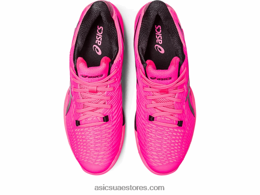 Asics وردي ساخن / أسود سرعة الحل ff 2 الطين 2N24DJ50
