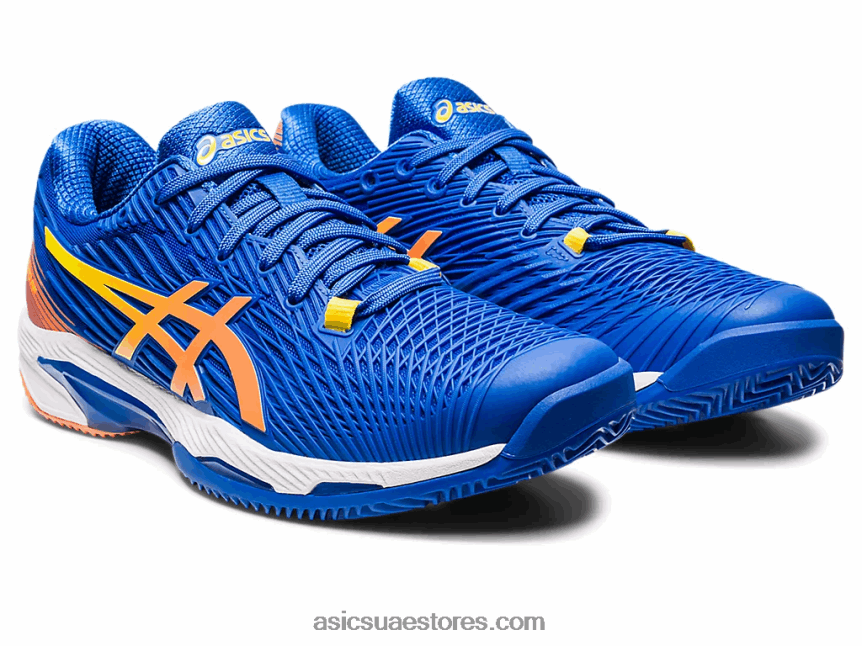 Asics تونة أزرق / خوخ شمس سرعة الحل ff 2 الطين 2N24DJ96