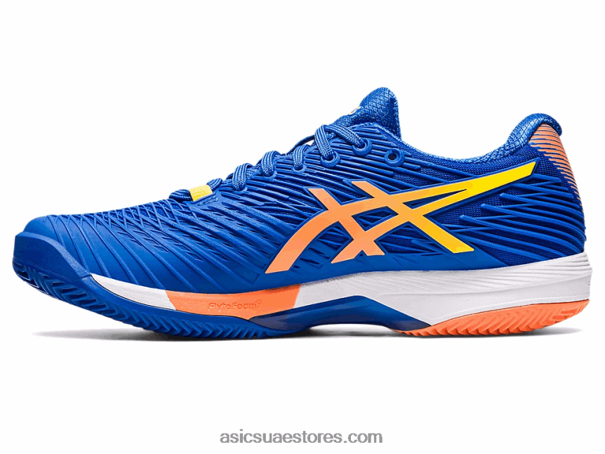 Asics تونة أزرق / خوخ شمس سرعة الحل ff 2 الطين 2N24DJ96