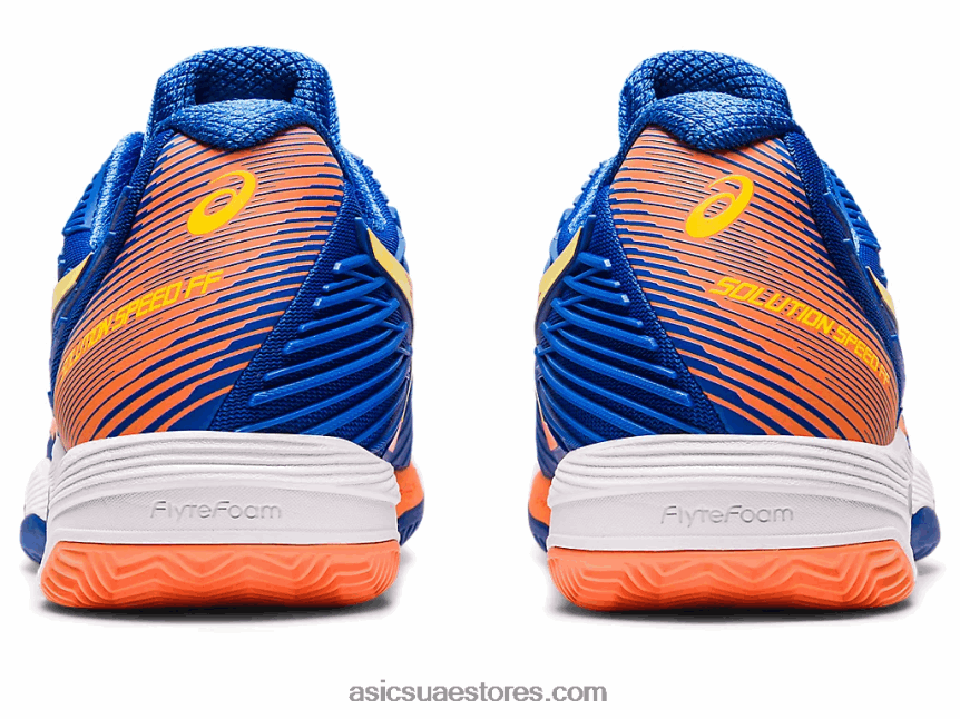 Asics تونة أزرق / خوخ شمس سرعة الحل ff 2 الطين 2N24DJ96