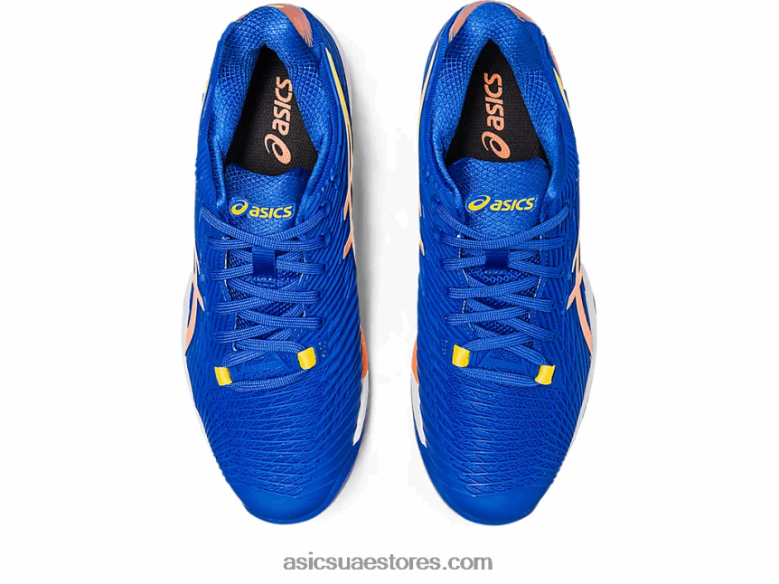 Asics تونة أزرق / خوخ شمس سرعة الحل ff 2 الطين 2N24DJ96