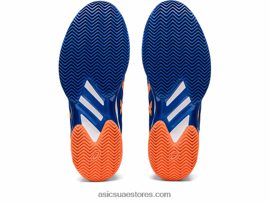 Asics تونة أزرق / خوخ شمس سرعة الحل ff 2 الطين 2N24DJ96