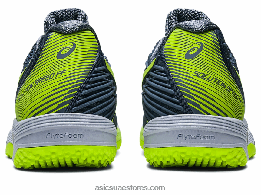 Asics أزرق صلب / أخضر خطر سرعة المحلول ff 2 oc 2N24DJ562