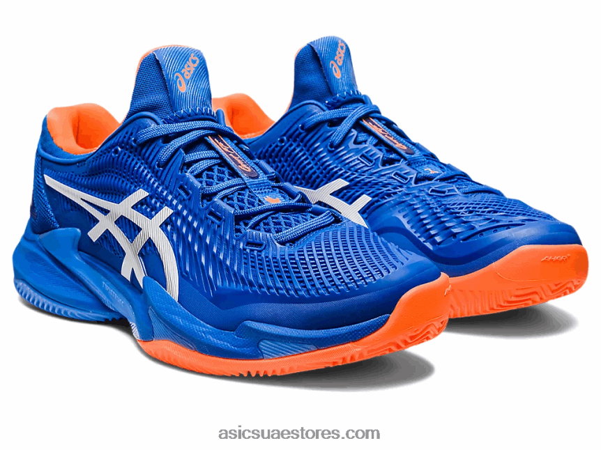 Asics تونة أزرق / أبيض محكمة ff 3 نوفاك كلاي 2N24DJ568
