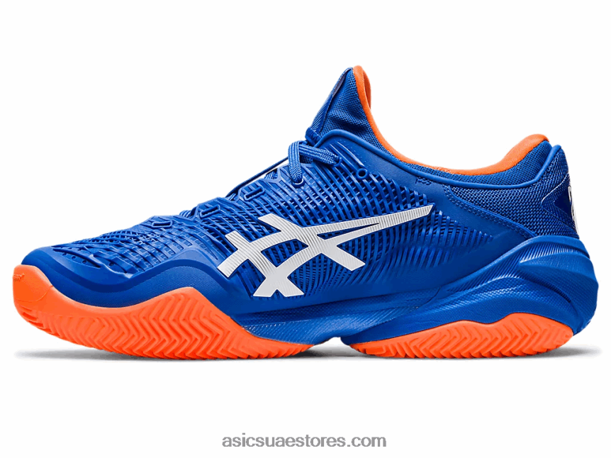 Asics تونة أزرق / أبيض محكمة ff 3 نوفاك كلاي 2N24DJ568