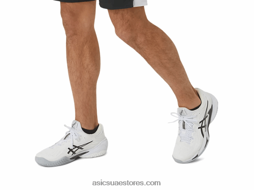 Asics أبيض أسود محكمة ff 3 oc 2N24DJ529