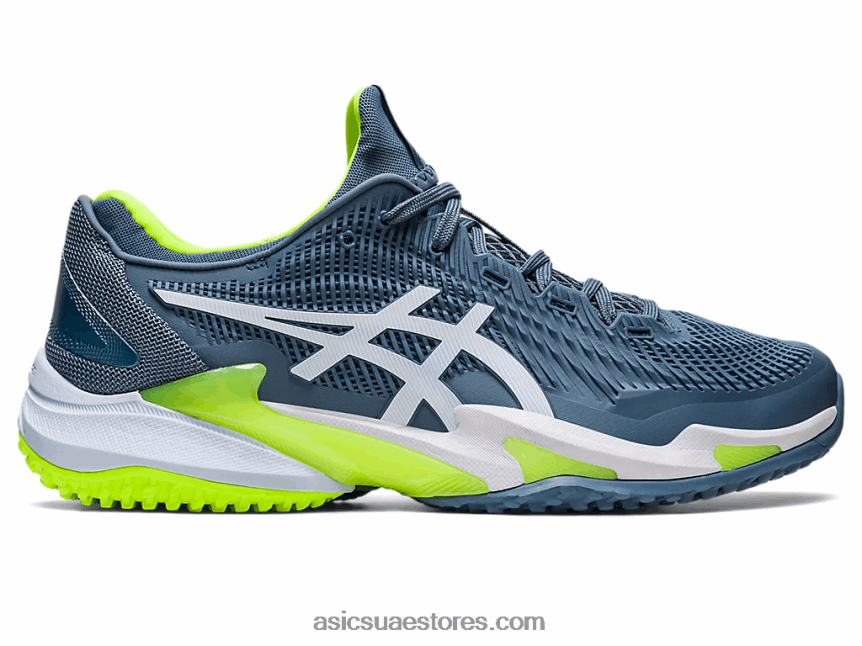 Asics أزرق صلب / أبيض محكمة ff 3 oc 2N24DJ546