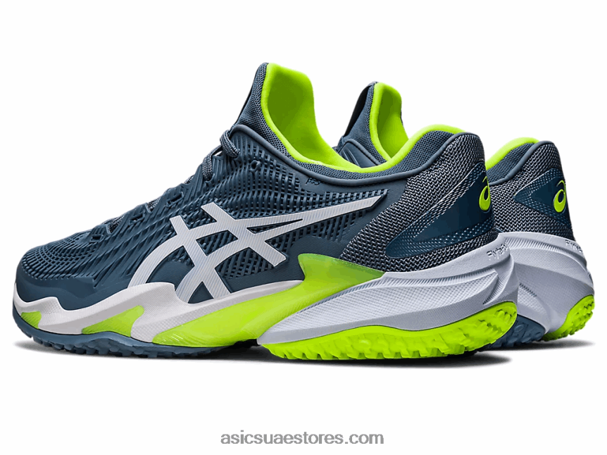 Asics أزرق صلب / أبيض محكمة ff 3 oc 2N24DJ546
