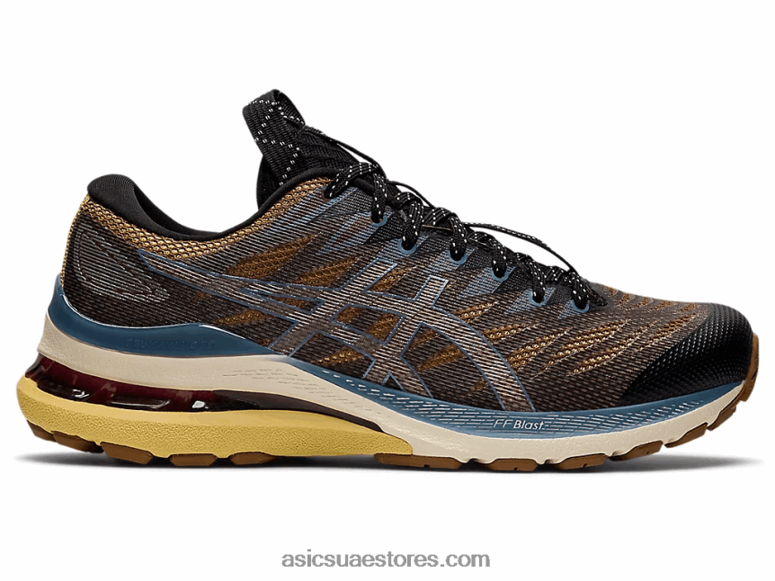 Asics أنثراسايت / ذهب عتيق fn3-s جل-كايانو 28 2N24DJ3139