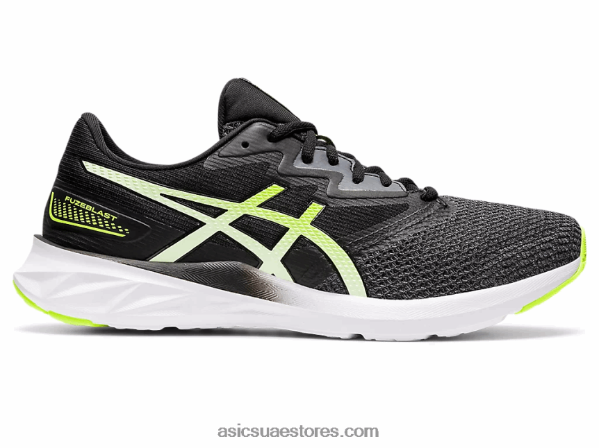 Asics رمادي الناقل / أخضر خطر fuzeblast 2N24DJ1574