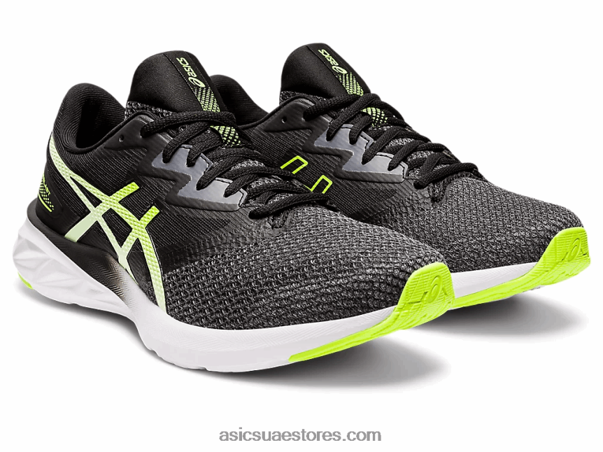 Asics رمادي الناقل / أخضر خطر fuzeblast 2N24DJ1574