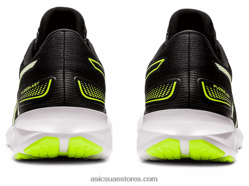 Asics رمادي الناقل / أخضر خطر fuzeblast 2N24DJ1574