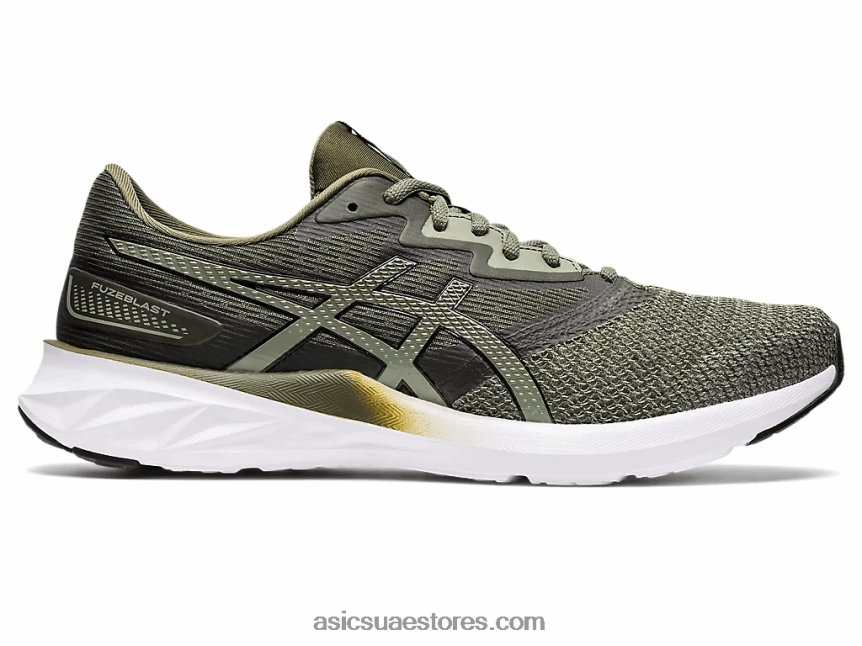 Asics قماش الزيتون / أسود fuzeblast 2N24DJ1578