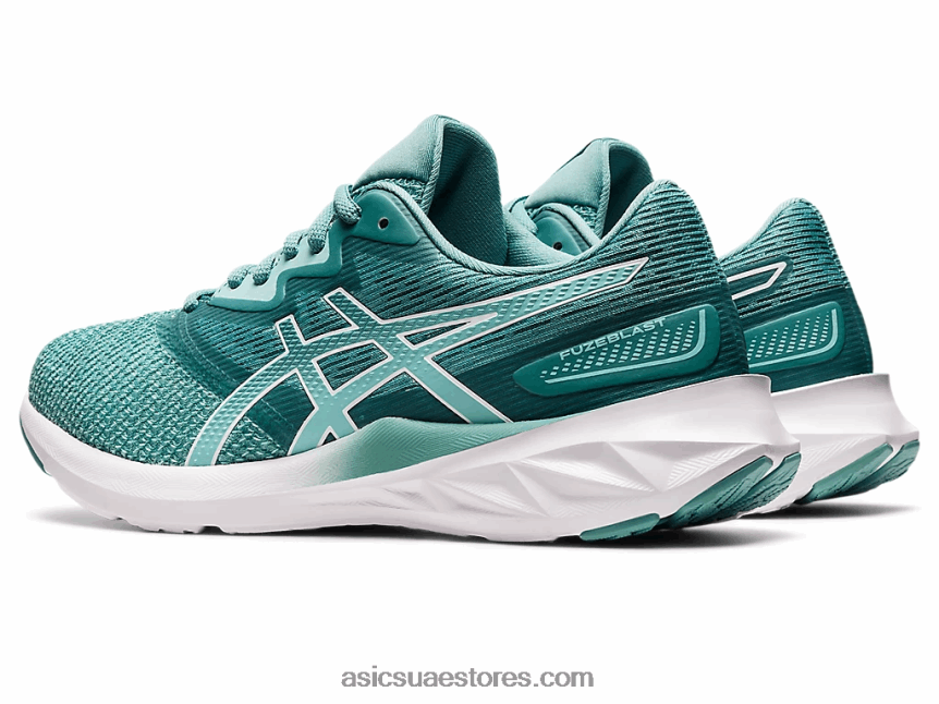 Asics واحة خضراء / بيضاء fuzeblast 2N24DJ3581