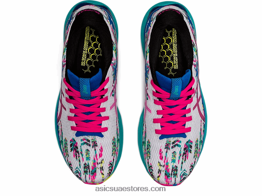 Asics أبيض / وردي glo نيمبوس جل 24 2N24DJ3226