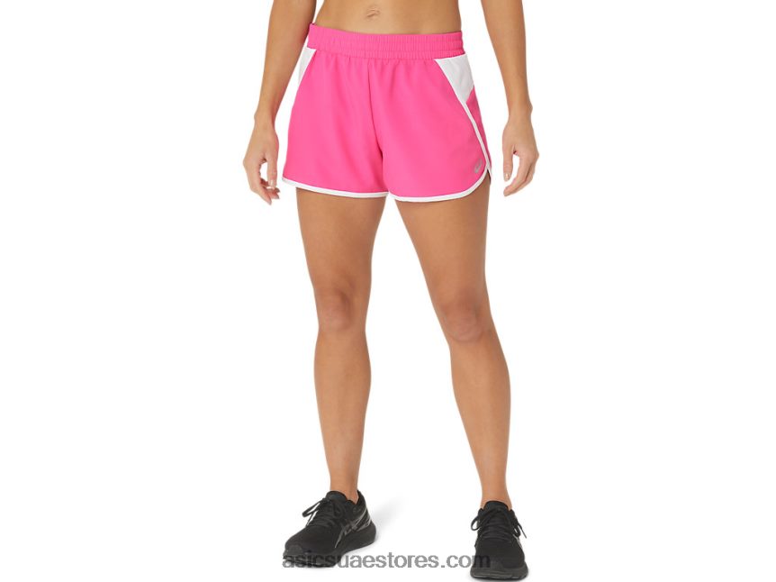 Asics الوردي glo / أبيض المرأة الجديدة القوية المعاد توجيهها قصيرة المدى 2N24DJ2352