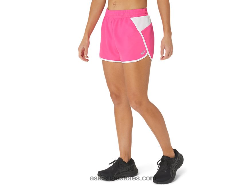 Asics الوردي glo / أبيض المرأة الجديدة القوية المعاد توجيهها قصيرة المدى 2N24DJ2352
