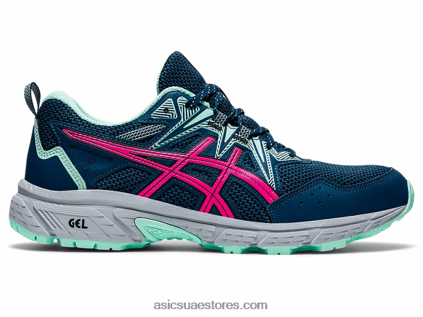 Asics ماكو الأزرق / الوردي glo جل فينشر 8 2N24DJ3873