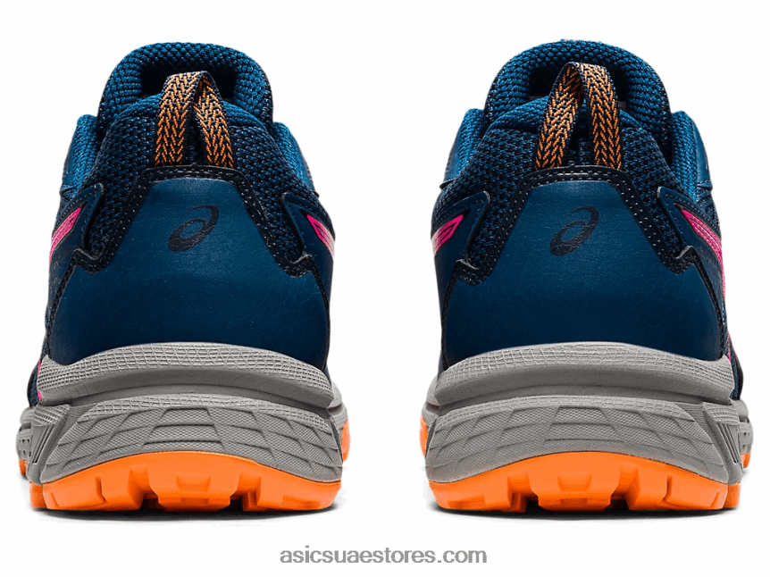 Asics ماكو الأزرق / الوردي glo جل فينشر 8 عريض 2N24DJ3919