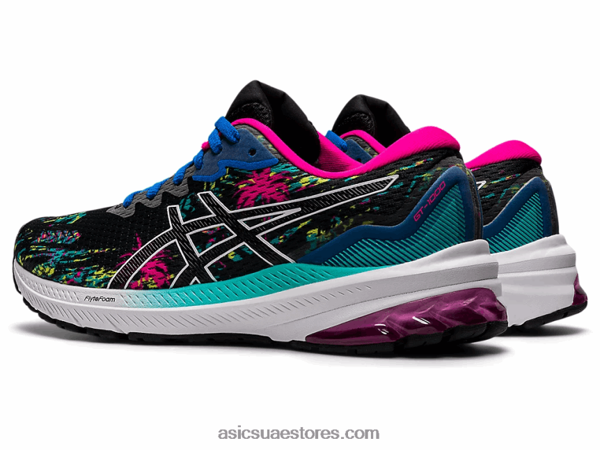 Asics أسود / وردي glo GT-1000 11 2N24DJ3204