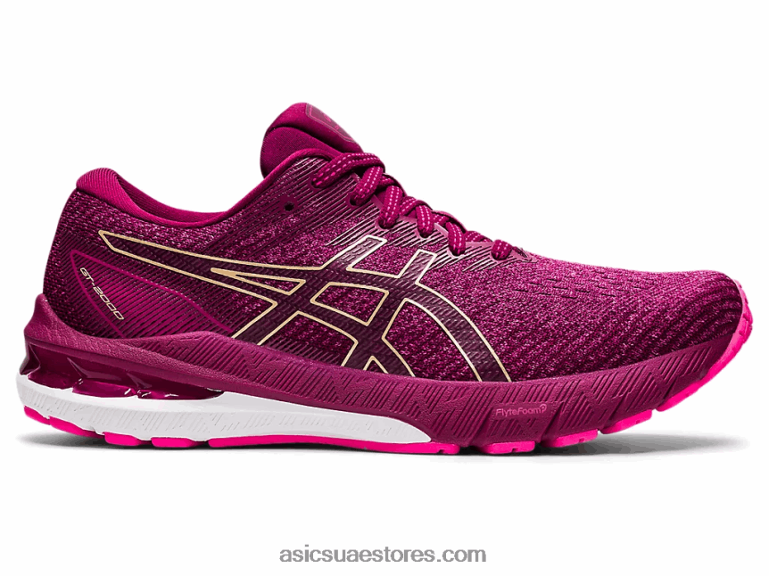 Asics الوردي glo / الشمبانيا GT-2000 10 2N24DJ3442