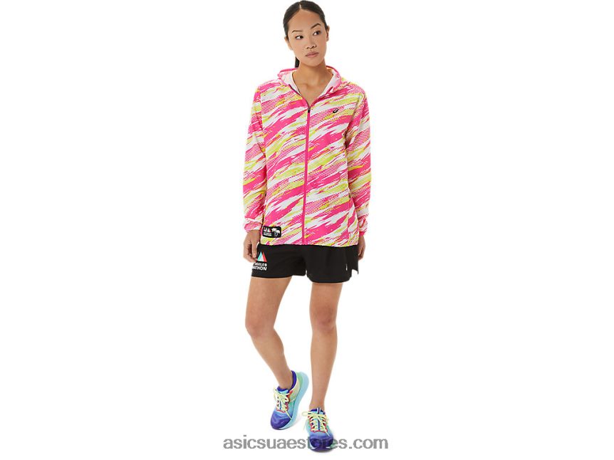 Asics الوردي glo سترة نسائية جاهزة lam 2N24DJ3309
