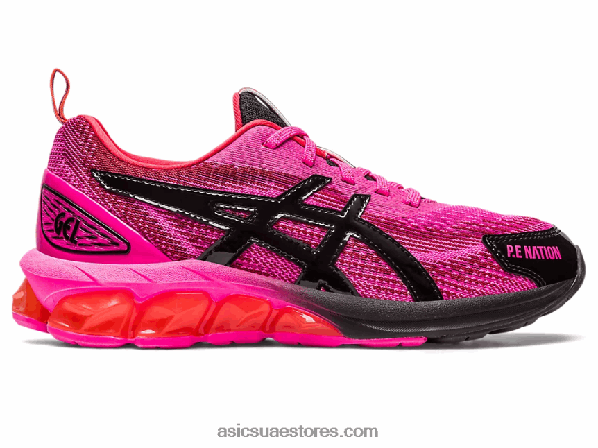Asics الوردي glo / أسود p.e Nation x gel-quantum 180 vii 2N24DJ2382