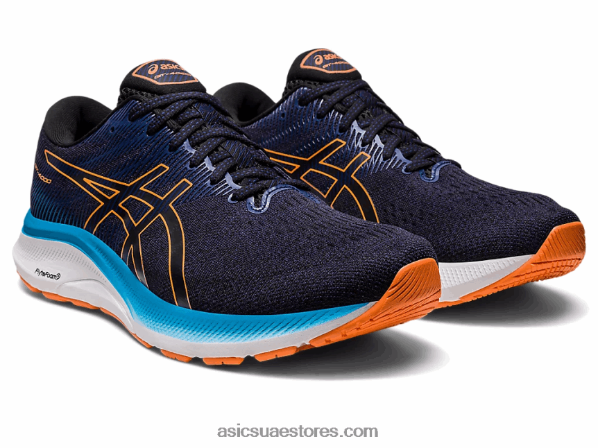 Asics أسود / شمس خوخ gt-4000 3 عريض 2N24DJ566