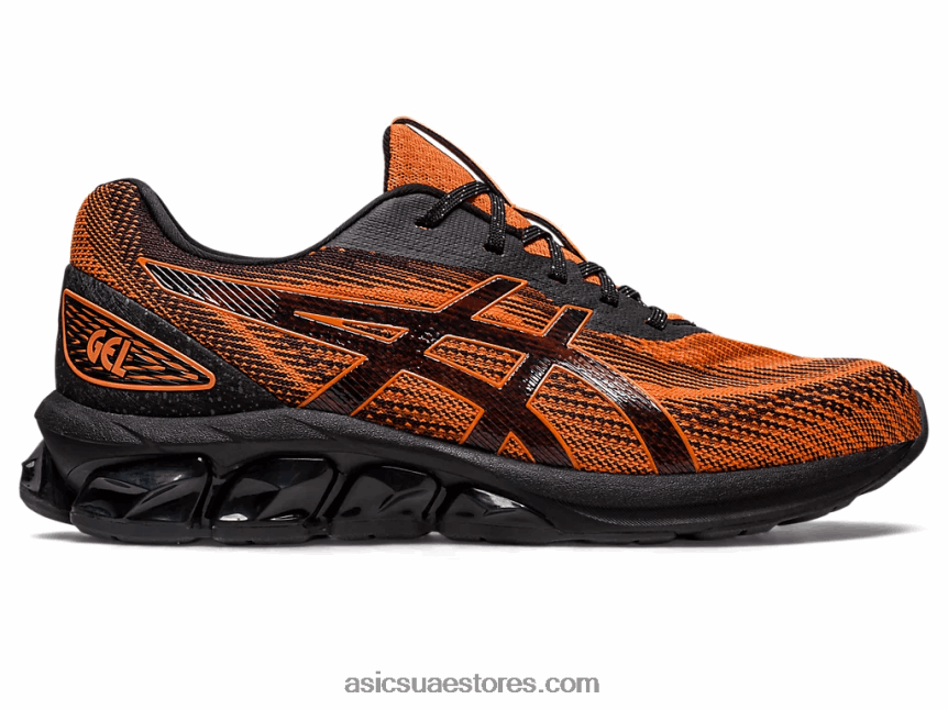 Asics أسود / habanero هلام الكم 180 السابع 2N24DJ629