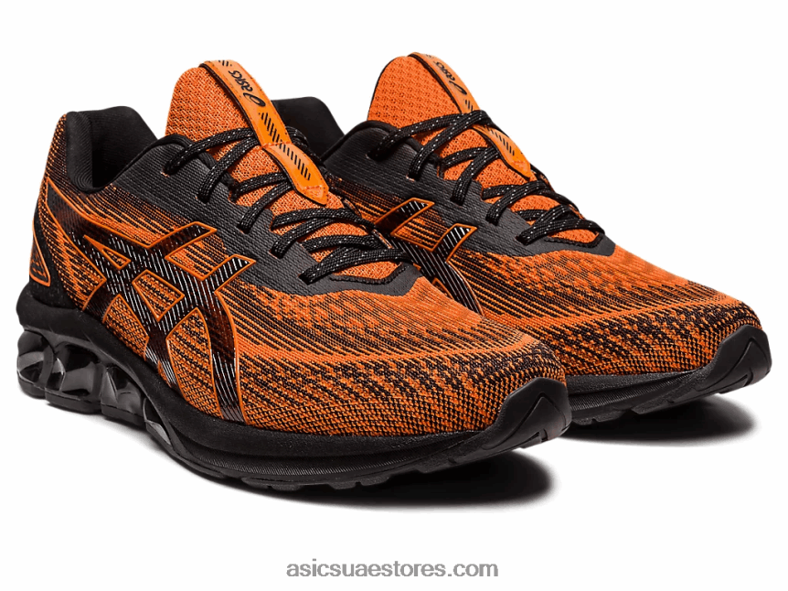 Asics أسود / habanero هلام الكم 180 السابع 2N24DJ629