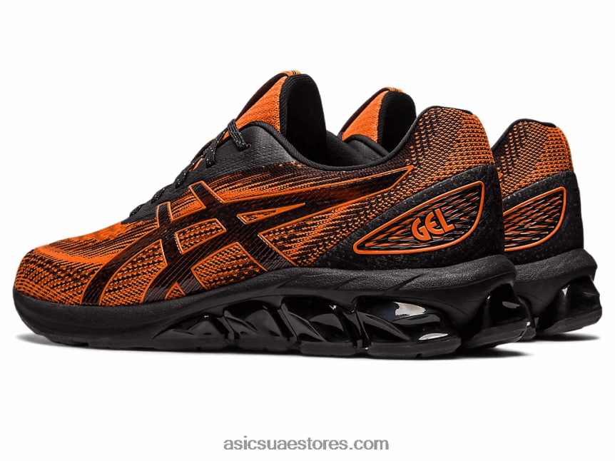 Asics أسود / habanero هلام الكم 180 السابع 2N24DJ629