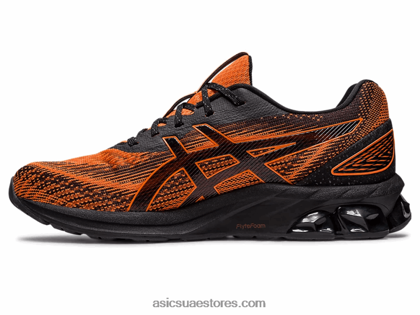 Asics أسود / habanero هلام الكم 180 السابع 2N24DJ629