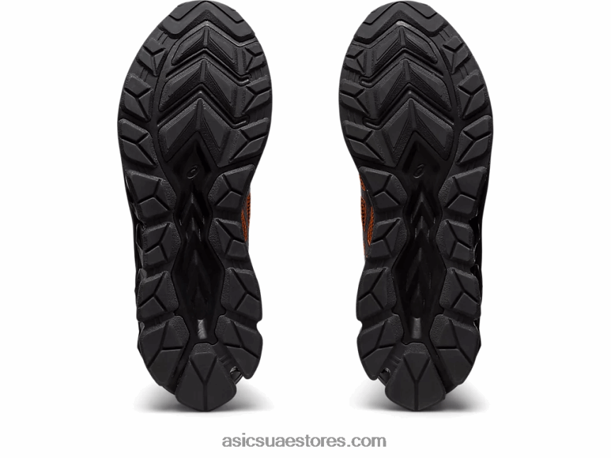 Asics أسود / habanero هلام الكم 180 السابع 2N24DJ629