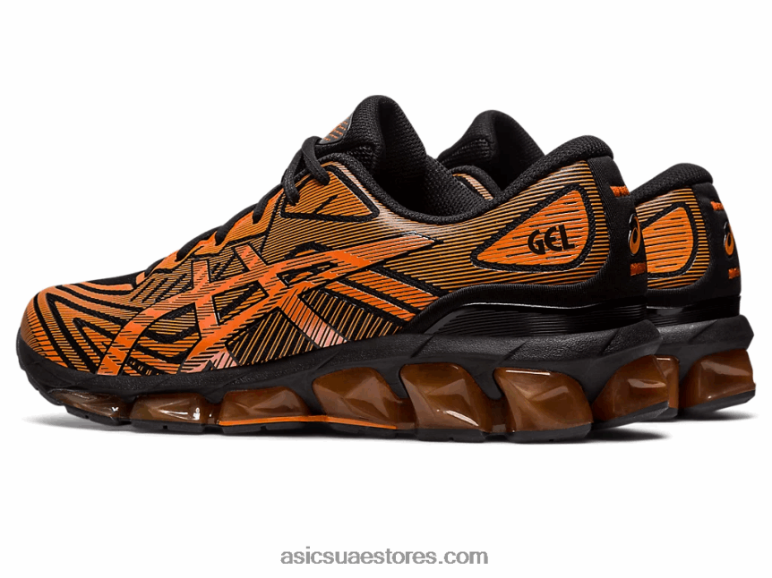 Asics أسود / habanero جل الكم 360 السابع 2N24DJ615