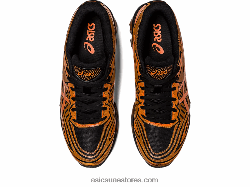Asics أسود / habanero جل الكم 360 السابع 2N24DJ615