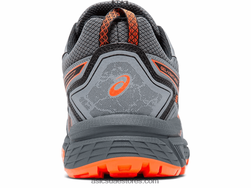 Asics الناقل الرمادي / habanero جل فينشر 7 عريض للغاية 2N24DJ2110