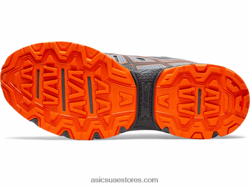 Asics الناقل الرمادي / habanero جل فينشر 7 عريض للغاية 2N24DJ2110