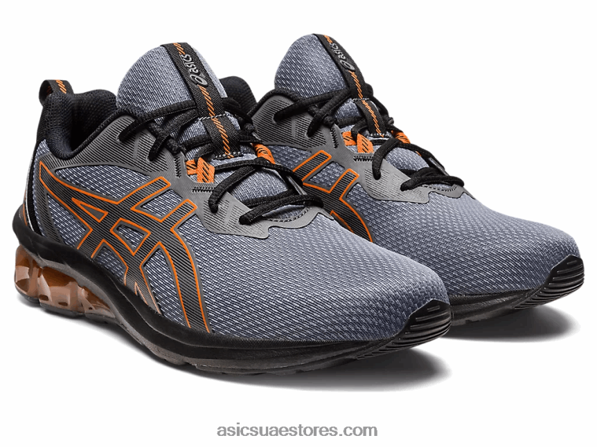 Asics الرمادي الصلب / habanero هلام الكم 90 رابعا 2N24DJ128