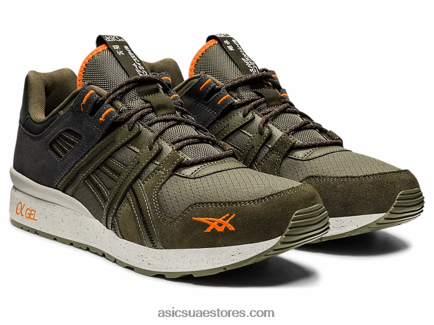 Asics قماش الزيتون / habanero إعادة gt-ii 2N24DJ1259