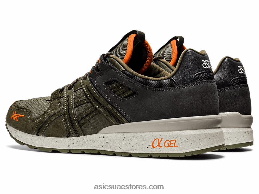 Asics قماش الزيتون / habanero إعادة gt-ii 2N24DJ1259