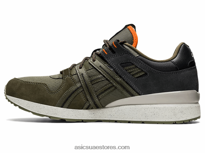 Asics قماش الزيتون / habanero إعادة gt-ii 2N24DJ1259