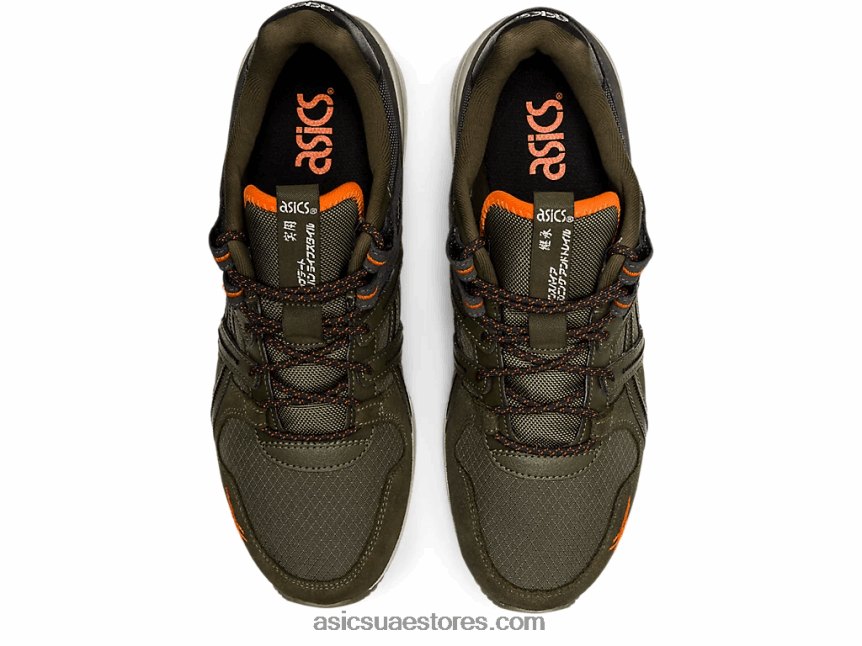 Asics قماش الزيتون / habanero إعادة gt-ii 2N24DJ1259