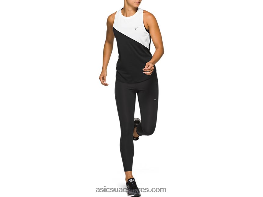 Asics أداء أسود / رمادي جرافيت المرأة طوكيو highwaist ضيق 2N24DJ4192