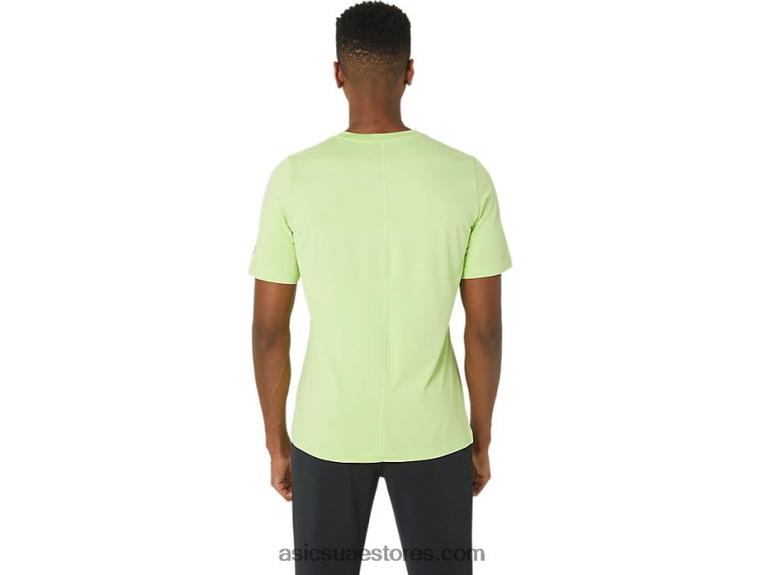 Asics هيذر الجير الأخضر قميص رجالي بأكمام قصيرة من hthr tech 2N24DJ16