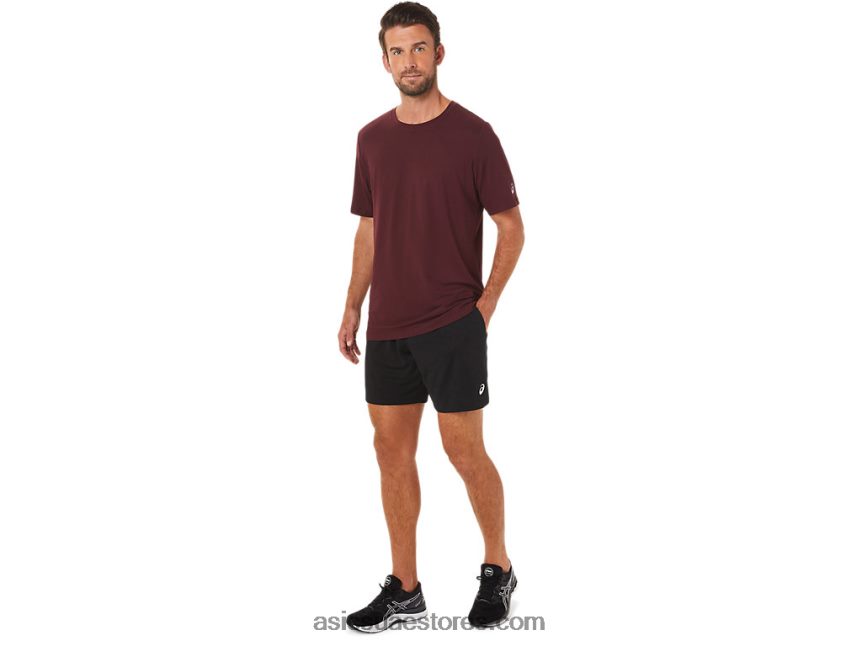 Asics هيذر المريخ العميق قميص رجالي بأكمام قصيرة من hthr tech 2N24DJ1703