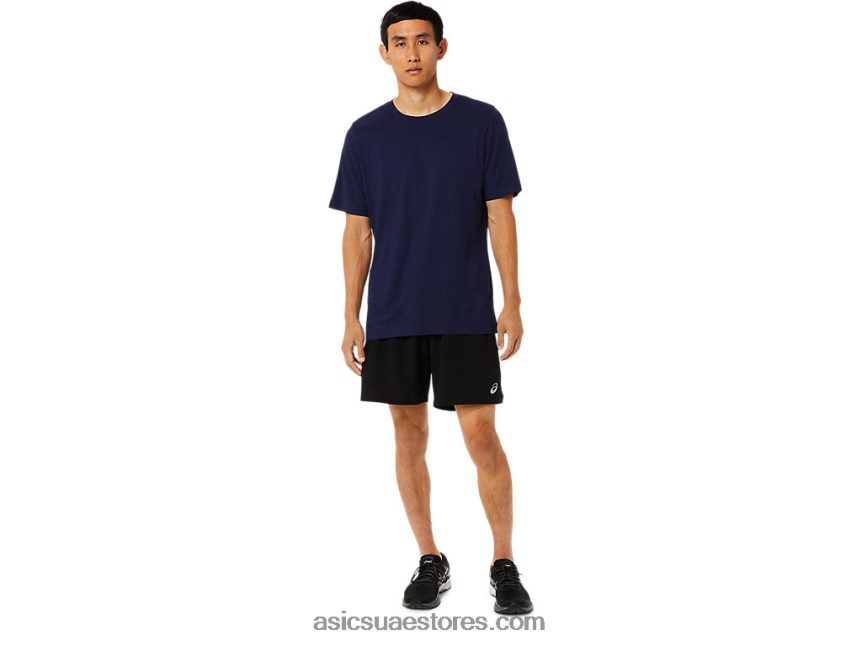 Asics هيذر الطاووس قميص رجالي بأكمام قصيرة من hthr tech 2N24DJ1811