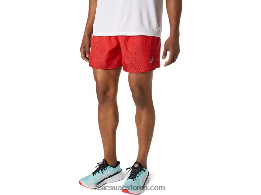 Asics أحمر كهربائي / بورجوندي الرجال kasane قصيرة 2N24DJ1776