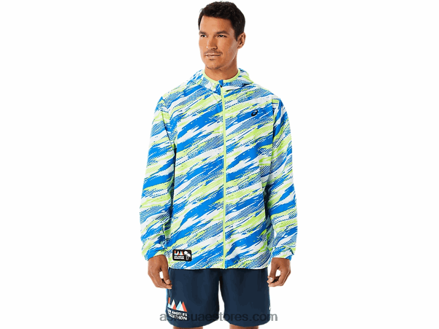 Asics الخطر الأخضر سترة جاهزة للرجال lam 2N24DJ1343